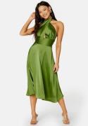 Bubbleroom Occasion Finelle Halterneck Dress Green 4XL