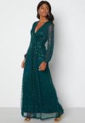 AngelEye Long Sleeve Sequin Dress Emerald XL (UK16)