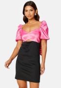 BUBBLEROOM Bow Dress Pink / Black 38