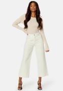 BUBBLEROOM Cropped Wide Jeans Offwhite 40