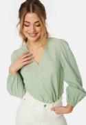 BUBBLEROOM Giorgia blouse Dusty green 40