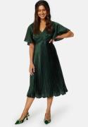 Bubbleroom Occasion Juliet Pleated Dress Dark green 34