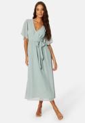 Bubbleroom Occasion Butterfly Sleeve Midi Dress Dusty green 48