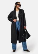 BUBBLEROOM Belted Midi Trenchcoat Black 52