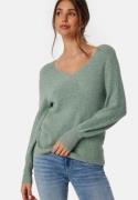 ONLY Atia L/S V-Neck Pullover Chinois Green Melang M
