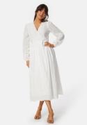 Y.A.S Yasluma LS Long Wrap Dress Star White M