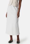 Pieces Pcfranan HW Midi Skirt Bright White S