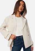 BUBBLEROOM Thelma Linen Trenchcoat Light beige M