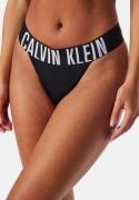 Calvin Klein High Leg Thong Black L
