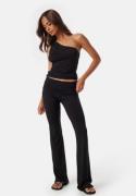 BUBBLEROOM Fold Over Flared Trousers Black XL
