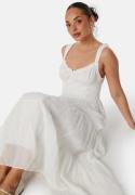 FOREVER NEW Lena Ruched Bodice Midaxi Dress Ivory 38
