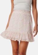 VERO MODA Vmsmilla high waist short skirt White/Pink/Floral M