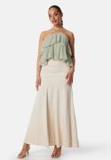 Bubbleroom Occasion Viscose Maxi Skirt Cream 40