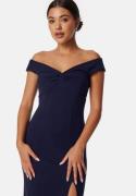 Bubbleroom Occasion Twist Off Shoulder Gown  L