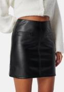 BUBBLEROOM Short PU Skirt Black XL