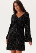 VILA Vibarina Glitter Dress Black Detail:Sequins M