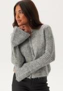 VERO MODA Vmlori Ls O-neck Cardigan Light Grey Melange L