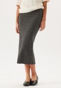 VILA Viluna Ankel Pencil Skirt Dark Grey Melange S