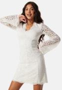 Bubbleroom Occasion Scallop Edge Lace Dress White S