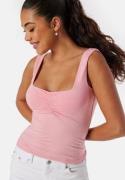 BUBBLEROOM Sweetheart Neckline Tank Top Light pink L