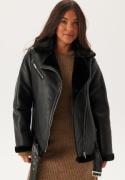 Pieces Pcnora Aviator Pu Jacket Black XL