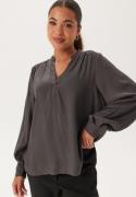 SELECTED FEMME Slfmaddi Ls V-neck Top Volcanic Ash 42