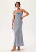 Bubbleroom Occasion Waterfall Satin Ankle dress Light blue 42