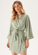 BUBBLEROOM Frill Robe  Dusty green 44/46