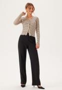 Pieces Pciris Cardigan  Birch Stripes:Black L