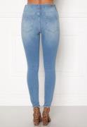 ONLY Blush Life Mid Raw Jeans Light blue/Denim XS/32