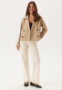 VILA Viaddison L/S SHORT TRENCHCOAT Savannah Tan 34