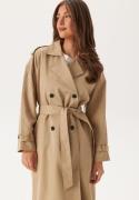 VILA Viaddison L/S LONG TRENCHCOAT  Savannah Tan 42