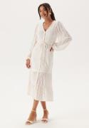 Happy Holly Soft Broderie Anglaise Dress Offwhite 32/34