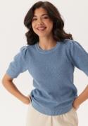 VILA Vidalo O-Neck S/S knit top Blissful Blue S