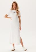 Calvin Klein Jeans Monologo Long Rib Tee Dress Yaa Brilliant White XL