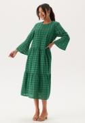 Happy Holly Broderie Anglaise Round Neck Dress Emerald green 44/46