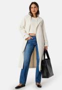 BUBBLEROOM Belted Midi Trenchcoat Winter white 42