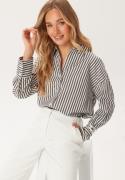 ONLY Onloregon Solo Shirt Bright White Stripes:EIFFEL TO XL