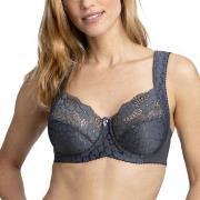 Miss Mary Jacquard And Lace Underwire Bra BH Mörkgrå B 90 Dam