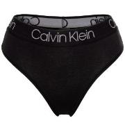 Calvin Klein Trosor Body Cotton High Waist Thong Svart bomull Large Da...