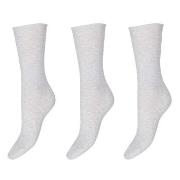 Decoy Strumpor 3P Thin Comfort Top Socks Ljusgrå Strl 37/41 Dam
