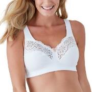 Swegmark BH Cotton Bloom Fairtrade Soft Bra Vit bomull B 80 Dam