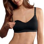 Anita BH Seamless Nursing Bra Svart nylon Large Dam