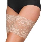 Trofe Thigh Lace Strumpbyxor Beige polyamid Large Dam