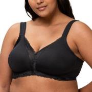 Triumph BH Modern Lace Cotton Soft Bra Svart B 75 Dam