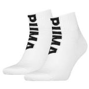 Puma Strumpor 2P Men Logo Quarter Socks Vit Strl 39/42 Herr