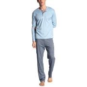 Calida Relax Choice Long Sleeve Pyjama Ljusblå bomull X-Large Herr
