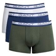 Gant Kalsonger 3P Basic Cotton Trunks Blå/Grön bomull Large Herr