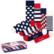 Happy socks Strumpor 4P Stripe Socks Gift Box Flerfärgad bomull Strl 4...