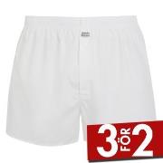 Jockey Kalsonger Woven Poplin Boxer Shorts Vit bomull X-Large Herr